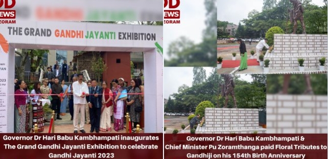 Raj Bhavan Mizoram hosts Grand Gandhi Jayanti Exhibition to celebrate Gandhi Jayanti 2023