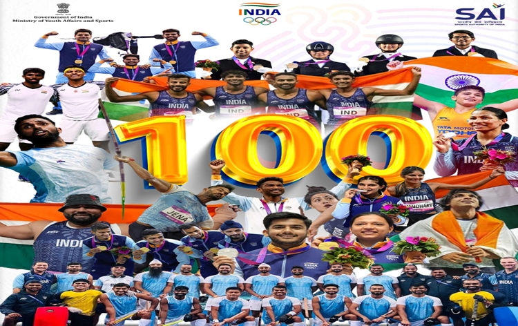 भारत ने एशियाई खेलों में महिला कबड्डी में जीत के साथ 100 पदकों की महत्‍वपूर्ण उपलब्धि हासिल की
