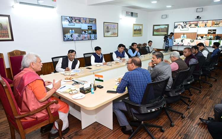 LG Manoj Sinha holds meeting with Shri Amarnath Ji Shrine Board officials to review arrangements