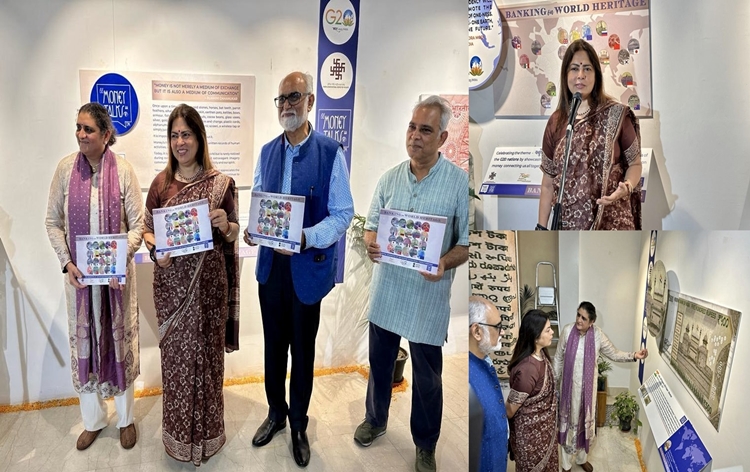 MoS Meenakshi Lekhi inaugurates exhibition Banking on World Heritage, showcasing banknotes of G20 member nations featuring UNESCO-listed world heritage sites