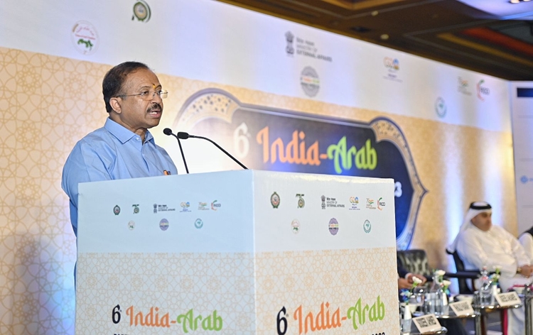 MoS for External Affairs V Muraleedharan addresses 6th India- Arab partnership conference in New Delhi