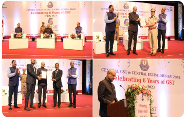 Maharashtra Governor Ramesh Bais addresses 6th GST Day function in Mumbai