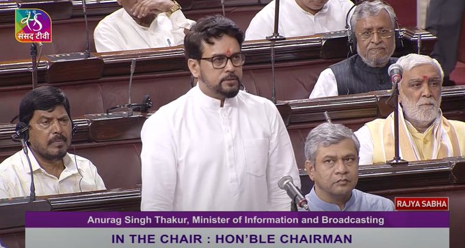 Govt issued instructions to all NSFs from time to time on prevention of sexual harassment in sports: Union Minister Anurag Singh Thakur in RS