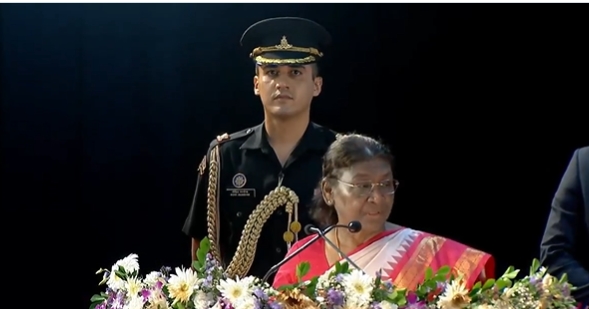 President Droupadi Murmu sets a target of making India a developed nation by 2047
