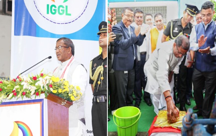 Sikkim Governor Lakshman Prasad Acharya attends groundbreaking ceremony of North East Grid Natural Gas Pipeline Project at Pakyong