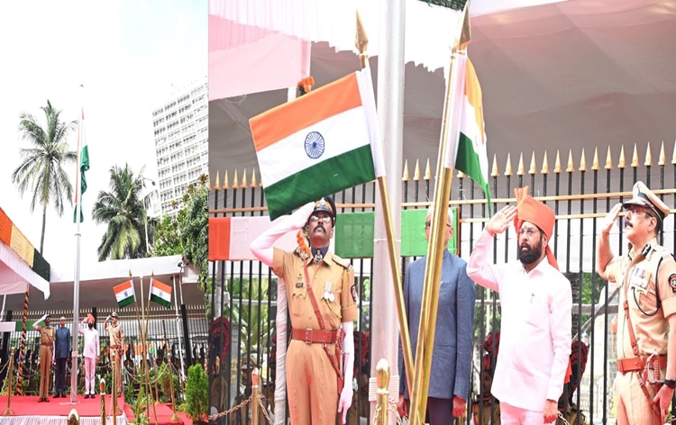 Maharashtra: CM Eknath Shinde hoists national flag on 77th Independence Day