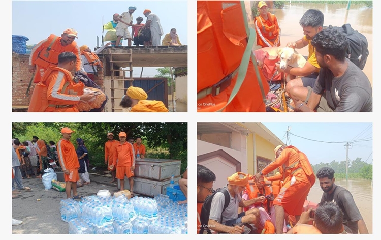 Flood situation worsens in Punjab; Army & NDRF teams continuously engaged in rescue & relief work