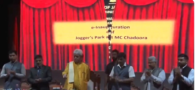 J&K:  Lt Governor Manoj Sinha inaugurates various developmental projects of Budgam district & launched the “Beautification of Budgam Town” initiative