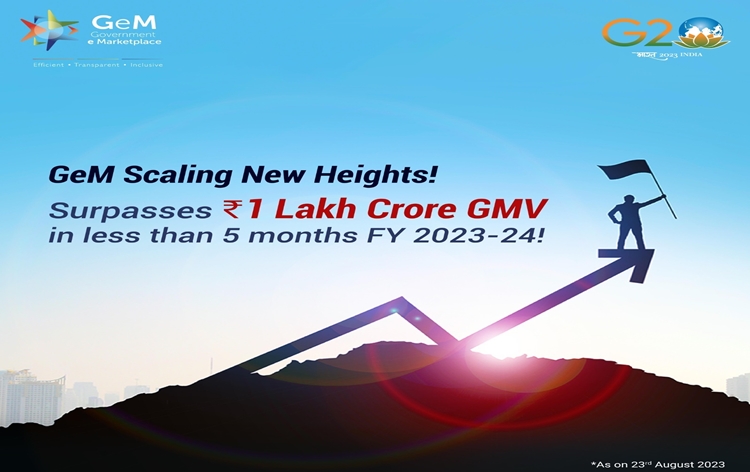GeM crosses one lakh crore rupees Gross Merchandise Value in current financial year