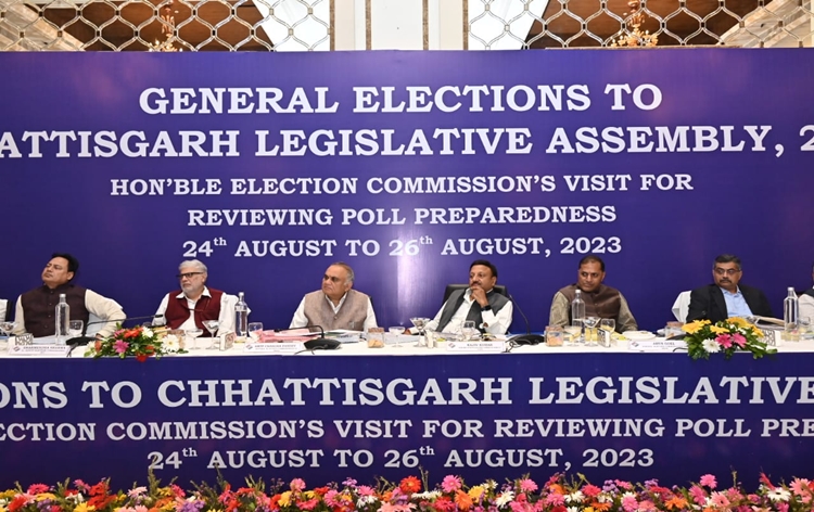ECI team on three-day visit to Chhattisgarh to review preparations for upcoming assembly elections