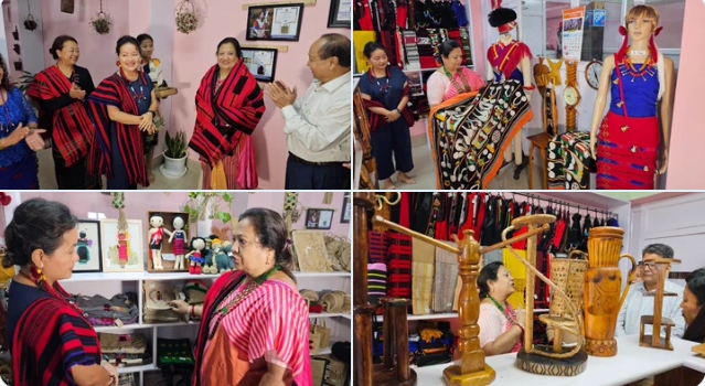 Union Minister Darshana Jardosh inaugurates Nagaland Women Vocational Training Institute Emporium located in Kohima