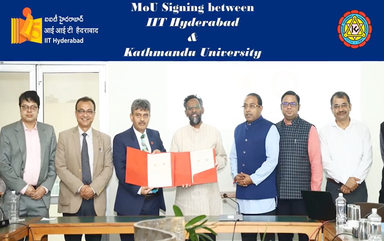 IIT – Hyderabad and Kathmandu University agreed to offer JDP at Ph.D. level in all areas of research