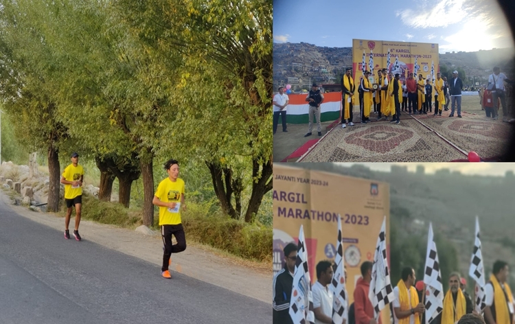 Ladakh: Kargil International Marathon inaugurated with flagging off by Secretary Youth Services & Sports Ravindra Kumar Dangi