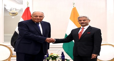 विदेश मंत्री डॉ सुब्रमण्‍यम जयशंकर ने न्‍यूयॉर्क में मिस्र के विदेश मंत्री से मुलाकात की