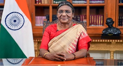 राष्‍ट्रपति द्रौपदी मुर्मू  आज एक दिवसीय  मध्य प्रदेश की यात्रा पर,  इंदौर और जबलपुर में विभिन्न कार्यक्रमों में होंगी शामिल