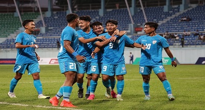 सैफ अंडर-19 फुटबॉल चैम्पियनशिप के सेमीफाइनल में आज शाम काठमांडू में भारत और नेपाल आमने सामने होंगे